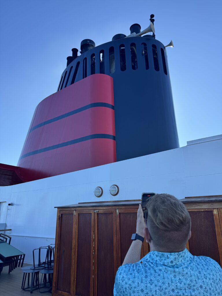 Cunard's iconic ship funnel