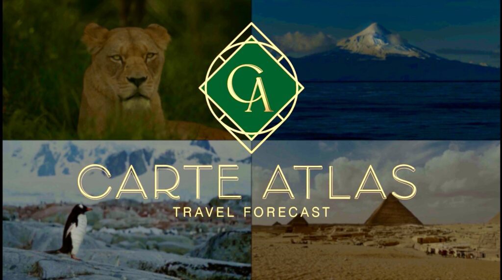 CARTE ATLAS Travel Forecast segment graphic, featured monthly on Coast Live WTKR