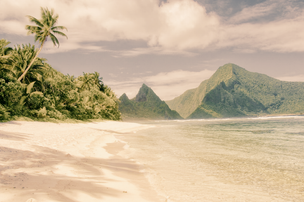 Coastline of the National Park of American Samoa near Pago Pago