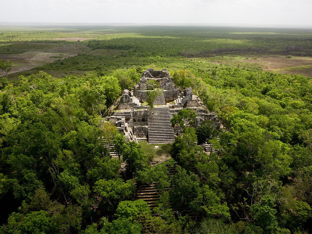 Kinichna archaeological ruins near Chetumal