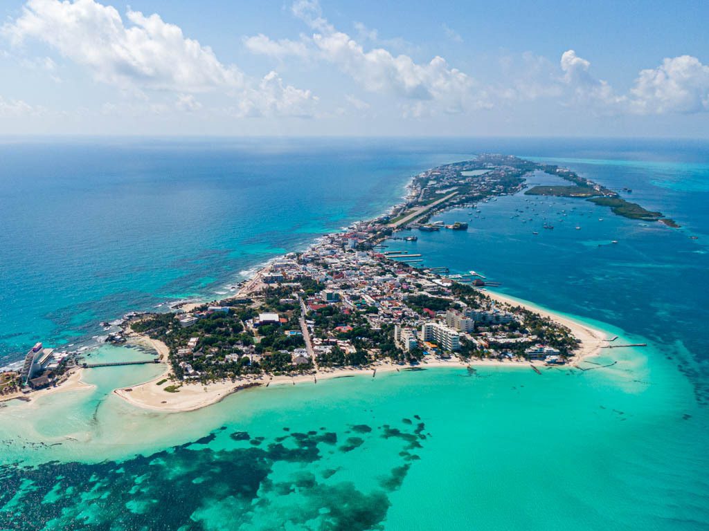 Isla Mujeres ferry and waterfront
