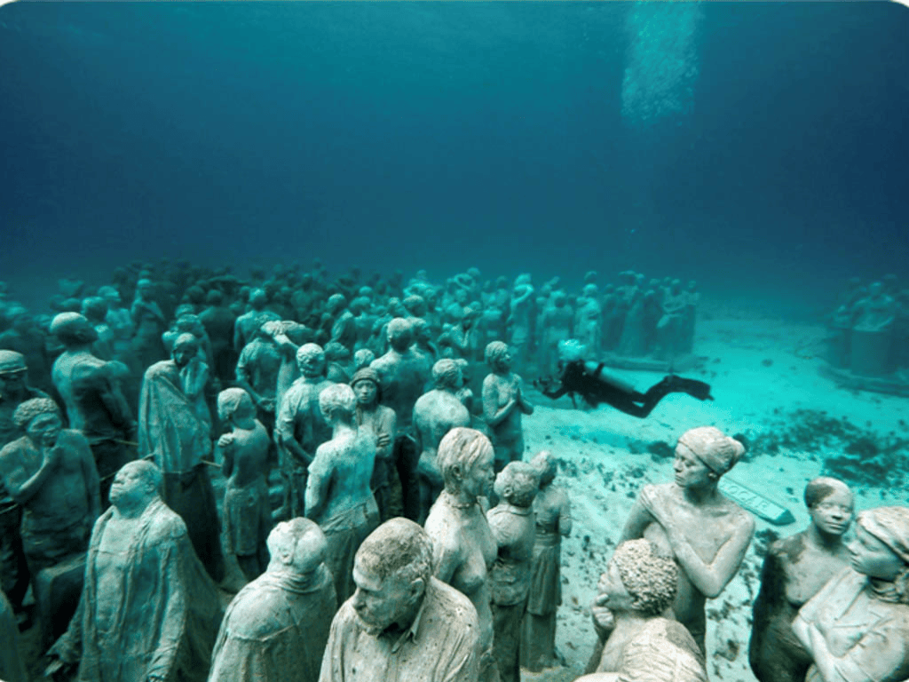 MUSA underwater museum sculptures off Isla Mujeres