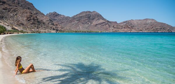 Relaxing on the beach in Loreto
