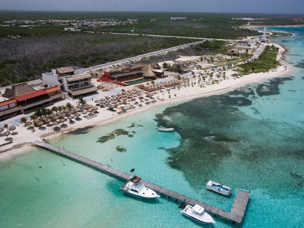 El Malecon boardwalk Mahahual