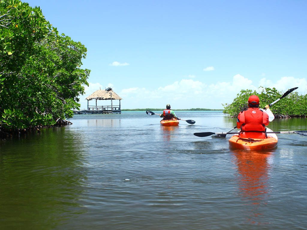 Kayaking in the Sian Ka'an Biosphere Reserve Maya Ka'an