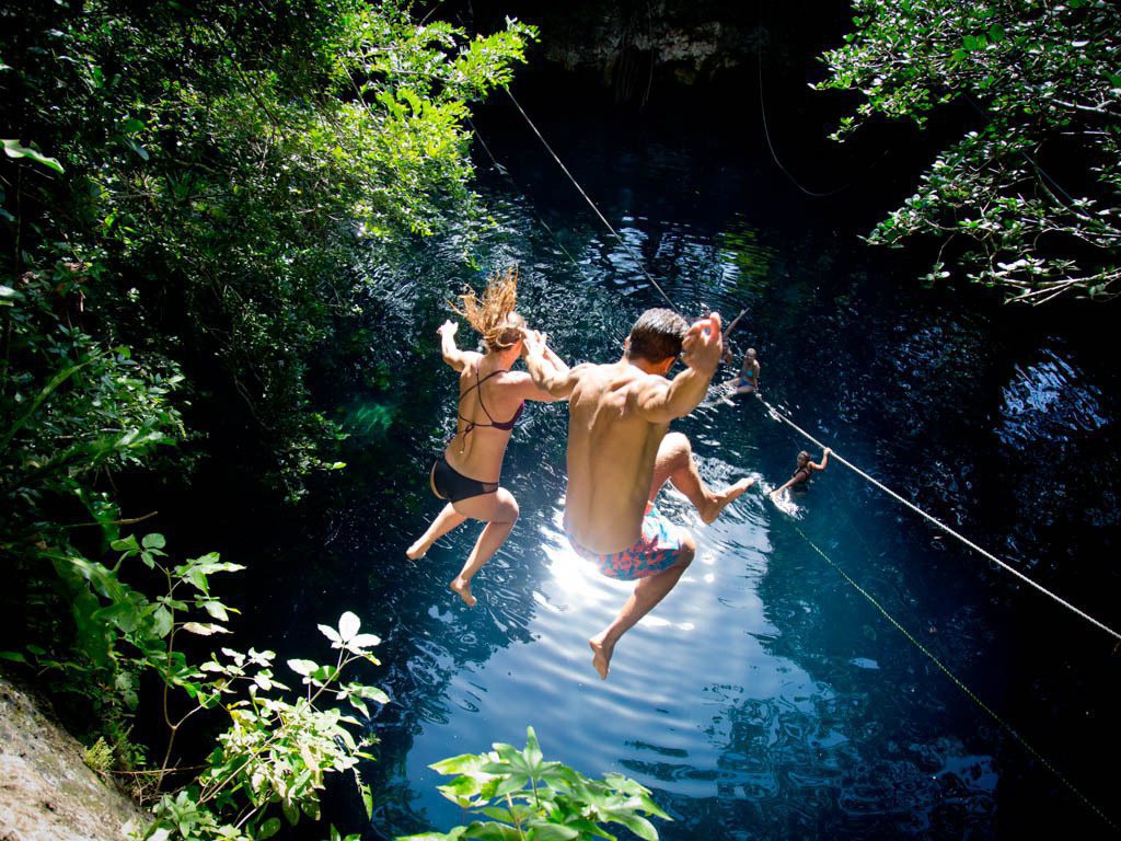 Puerto Morelos cenote water activities