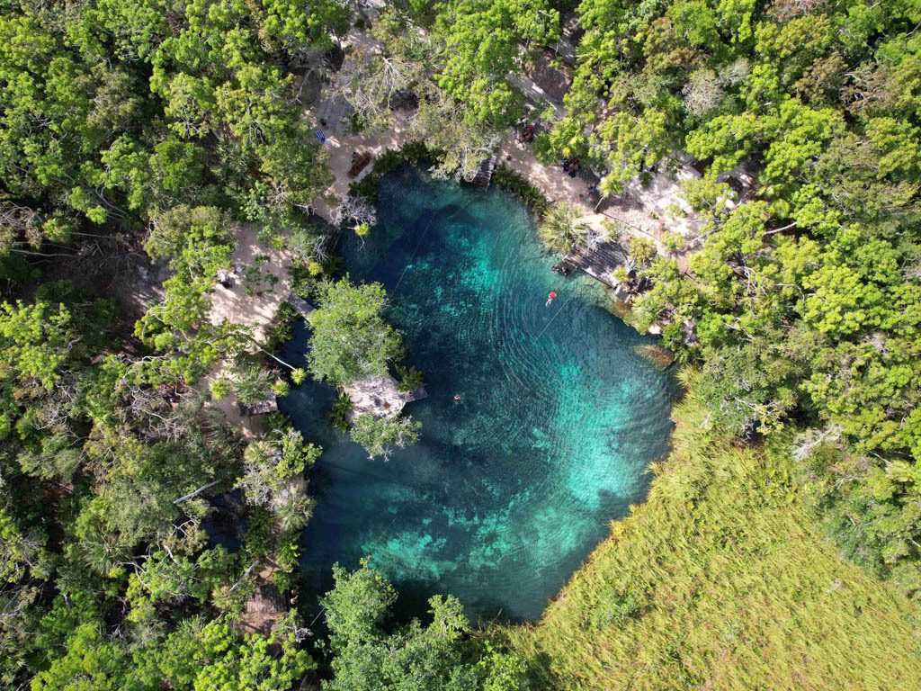 Cenote Zapote Hells Bells near Puerto Morelos
