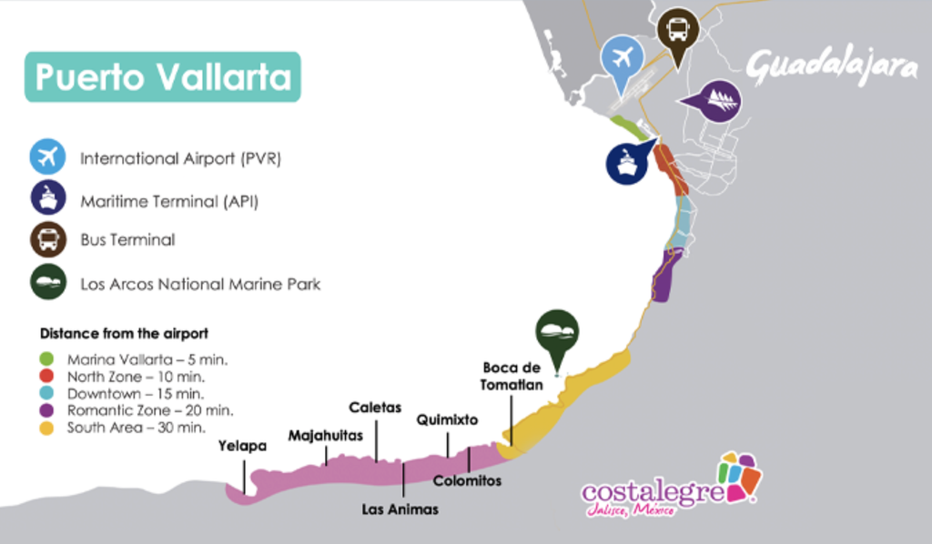 Map of the Bay of Banderas