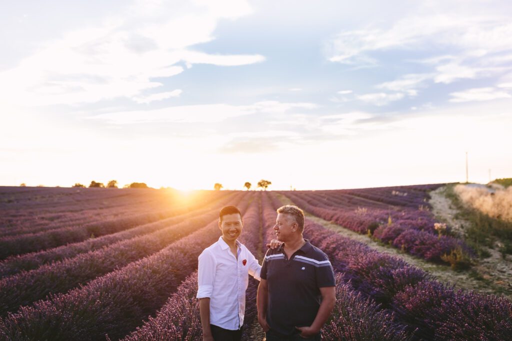 Sunset in the Lavender Fields 