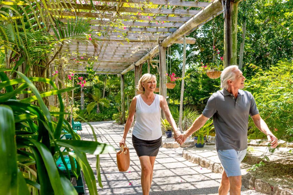 Walking along Grand Bahamas