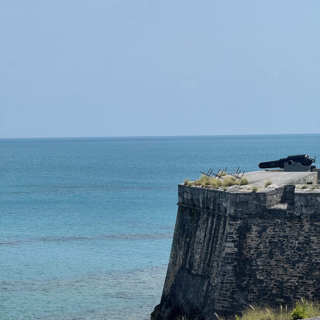 View of the fort and the sea