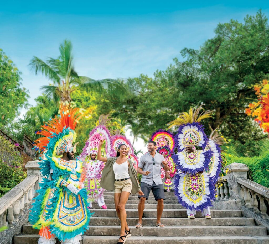 Junkanoo and couple 