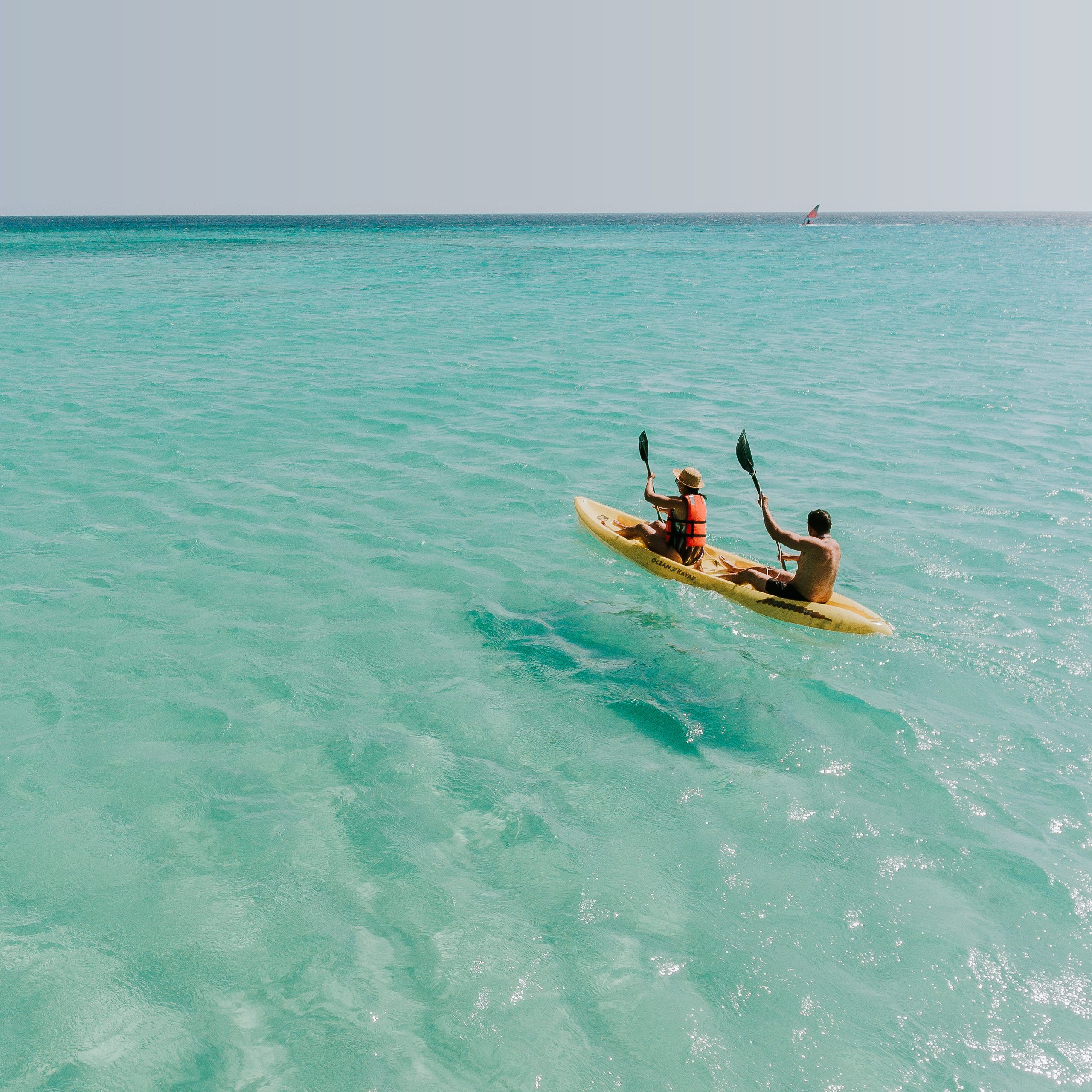 Kayaking on the waters of Aruba