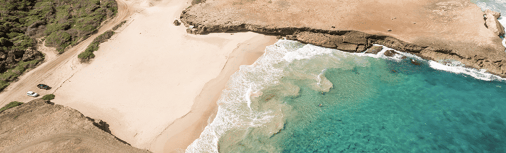 Hidden coves in Aruba