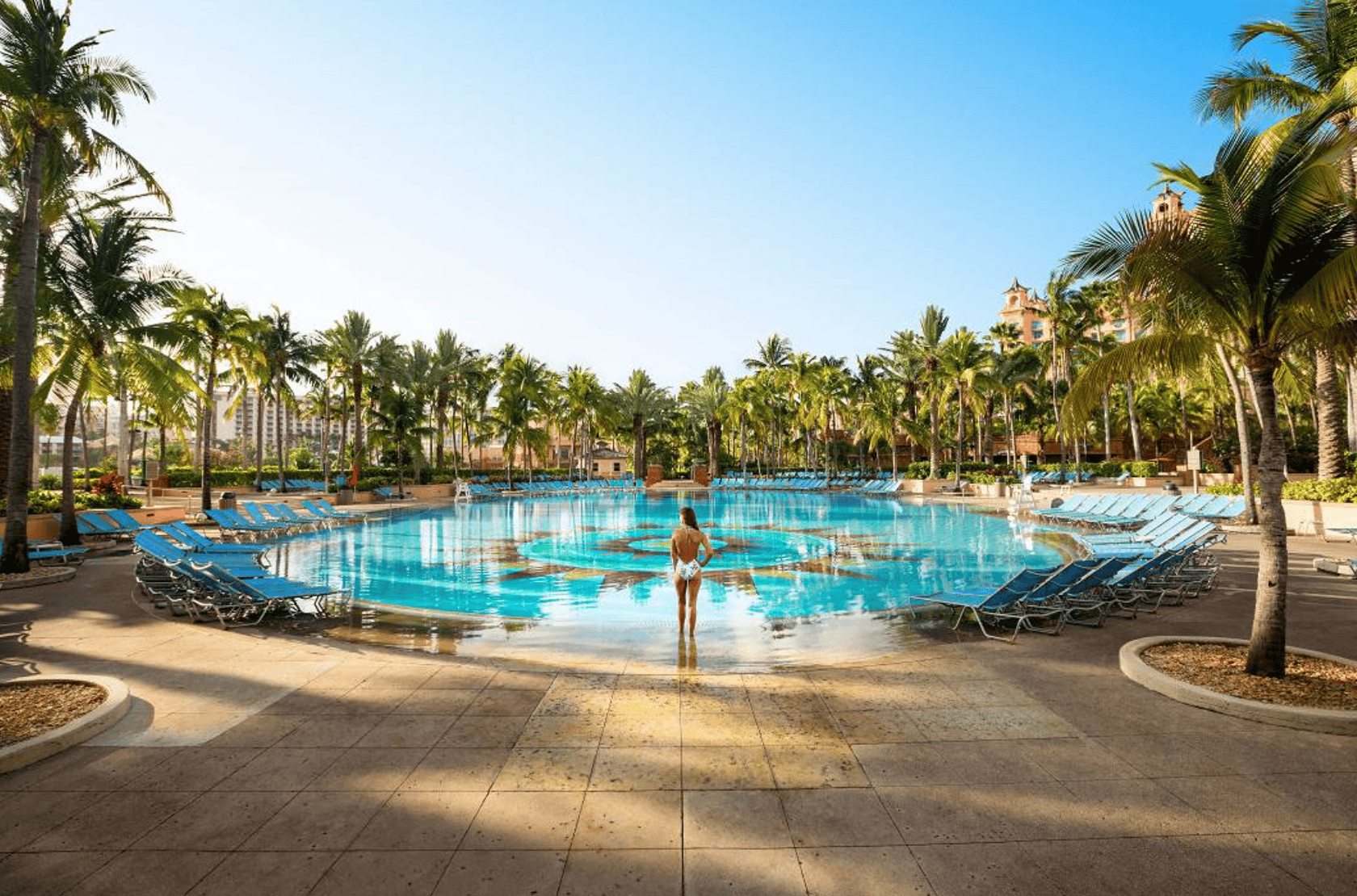 Pool at Atlantis, Paradise Island, in The Bahamas
