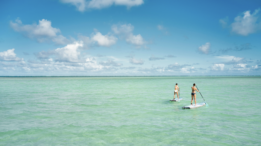 Salt Cay stand up paddleboarders