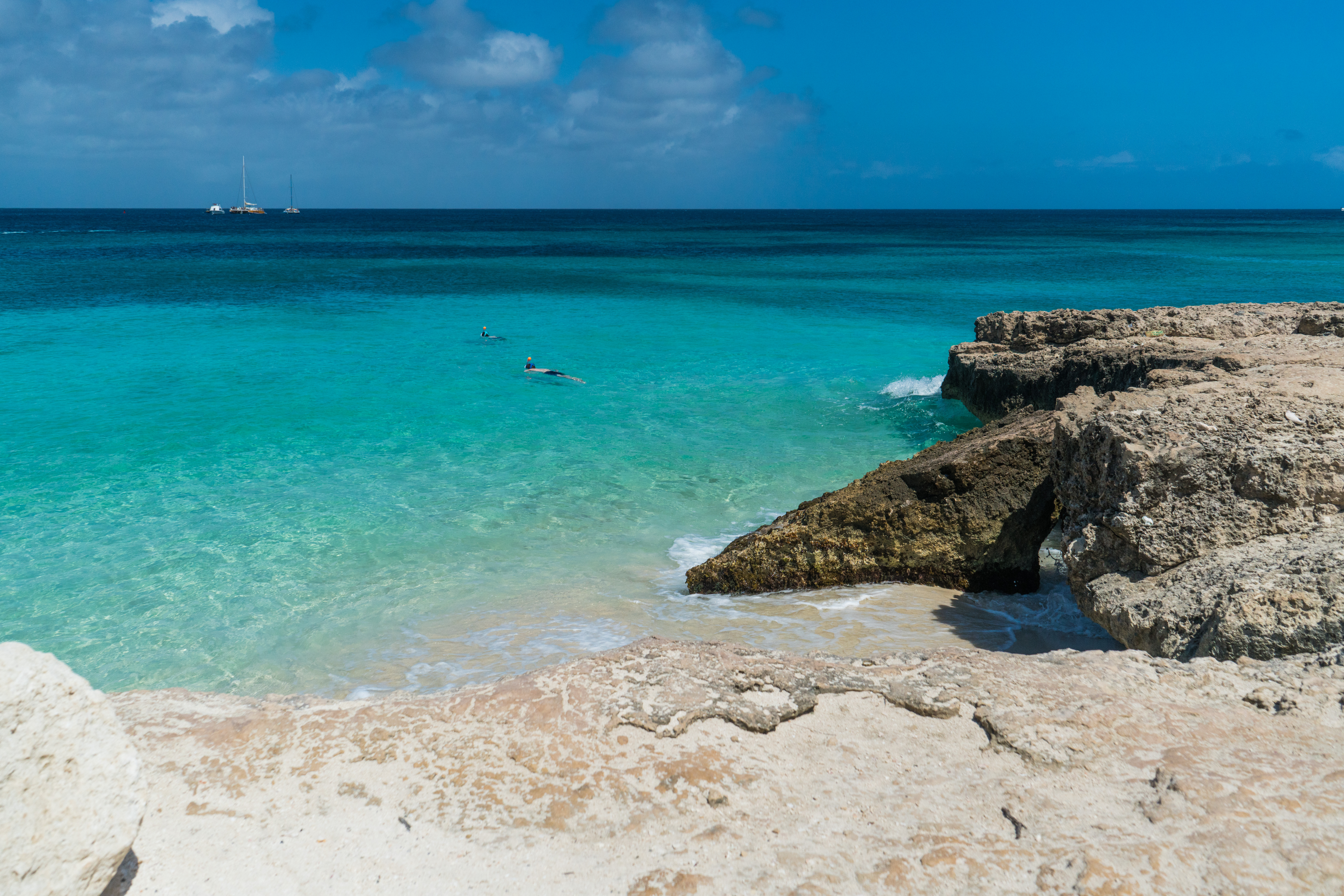 Hidden coves in Aruba