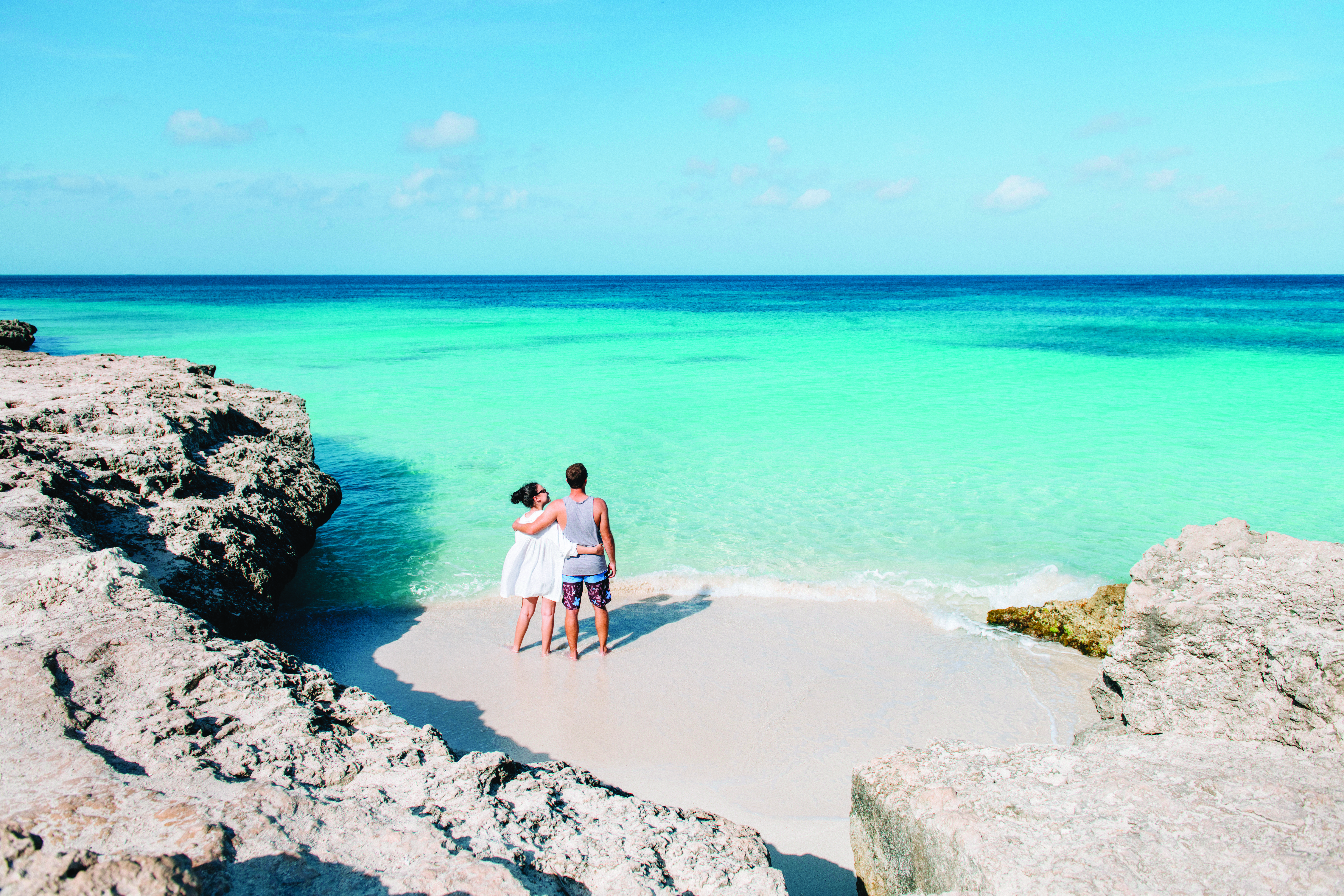 Couple exploring Aruba