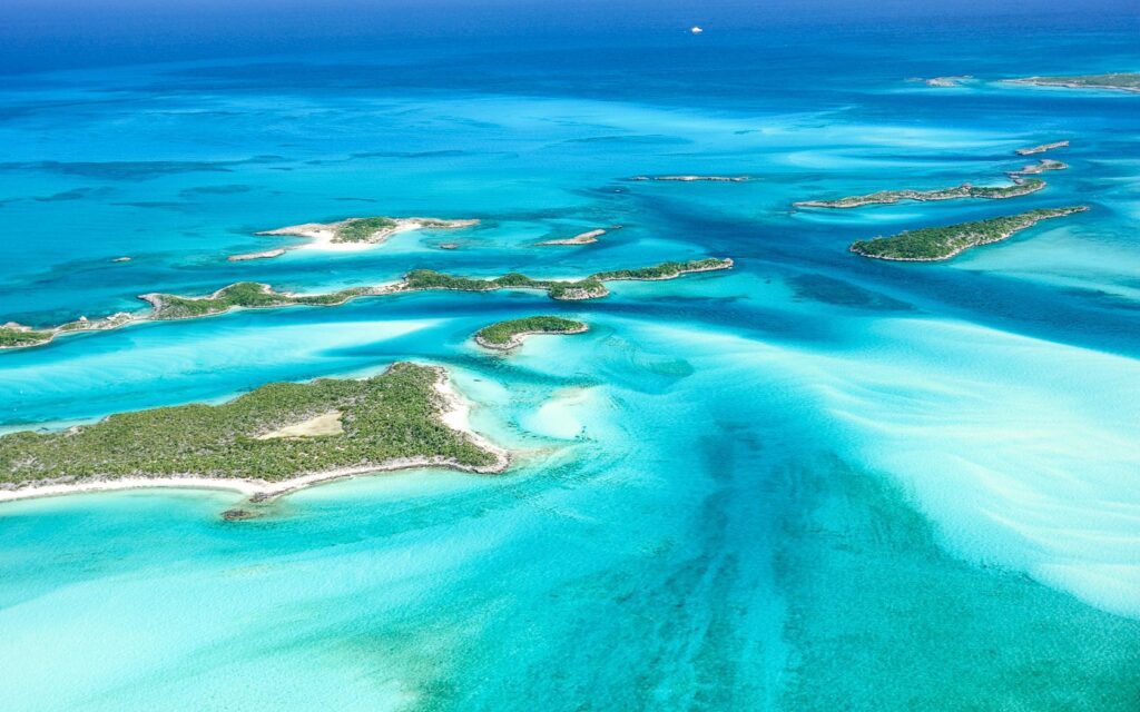 Island chain of The Exumas